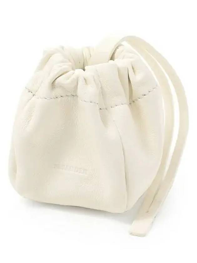 Women's Ripple Mini Pouch Bucket Bag White - JIL SANDER - BALAAN 2