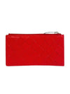 Intrecciato Zipper Card Wallet Red - BOTTEGA VENETA - BALAAN 1