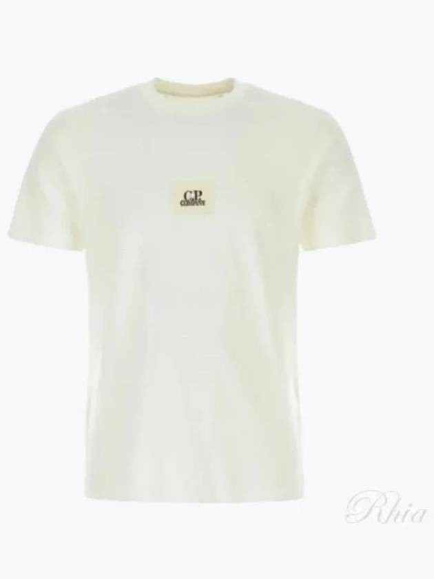 30/1 Jersey Logo Short Sleeve T-Shirt White - CP COMPANY - BALAAN 2