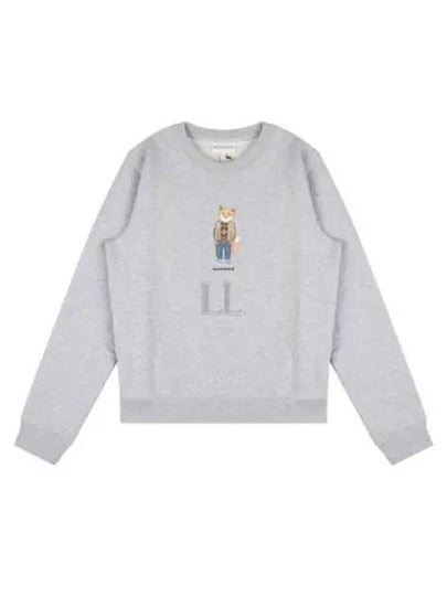 Women's Dress Fox Printing Sweatshirt Grey - MAISON KITSUNE - BALAAN 2