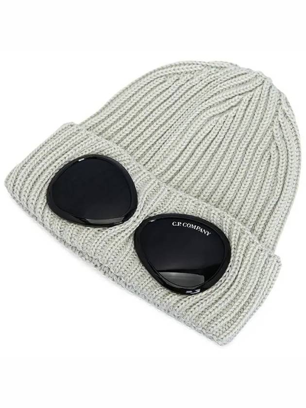 Goggle Lens Beanie White - CP COMPANY - BALAAN.