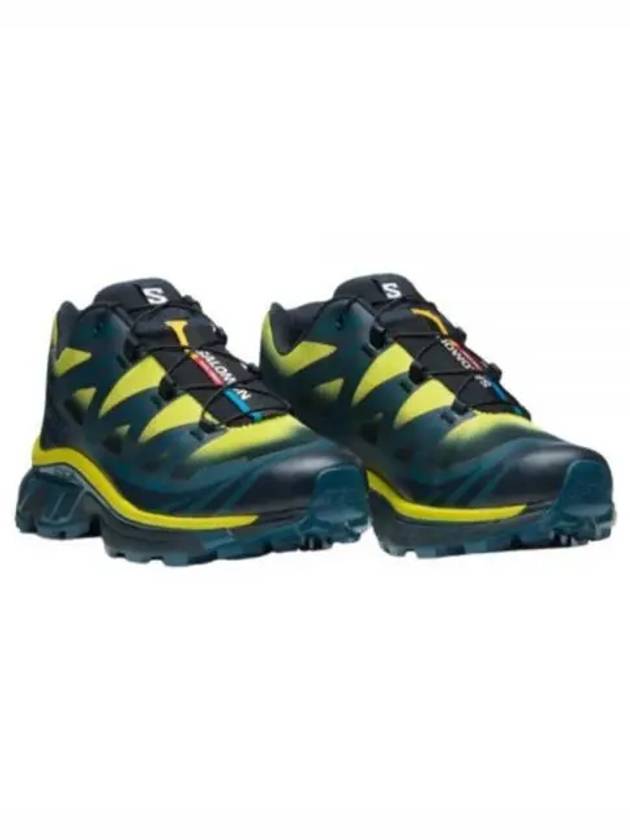 XT 6 Skyline Low Top Sneakers Carbon Sunny Lime - SALOMON - BALAAN 2