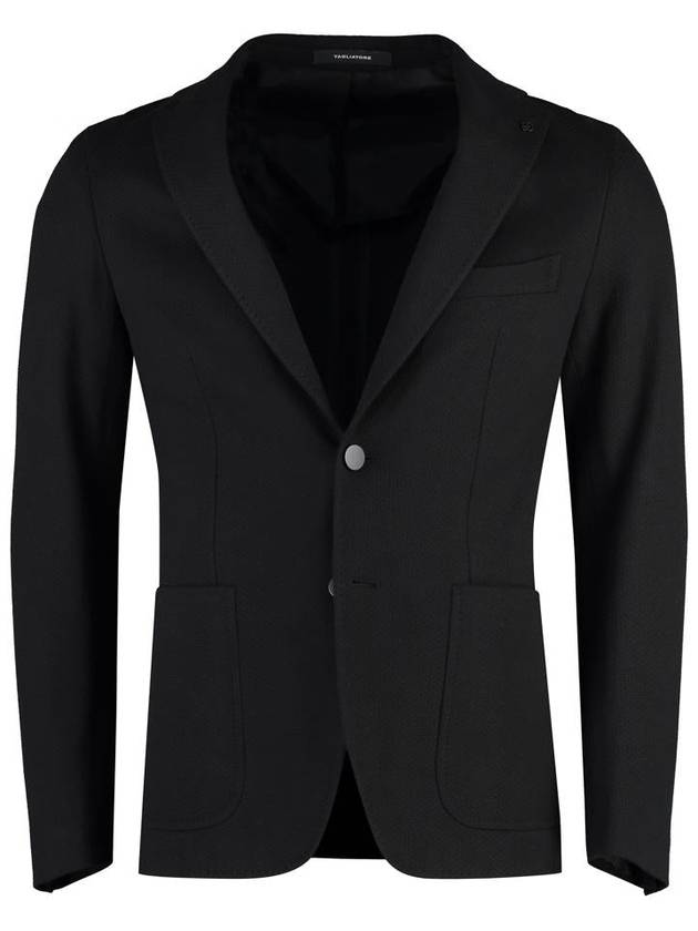 Tagliatore Single-Breasted Cotton Blazer - TAGLIATORE - BALAAN 1