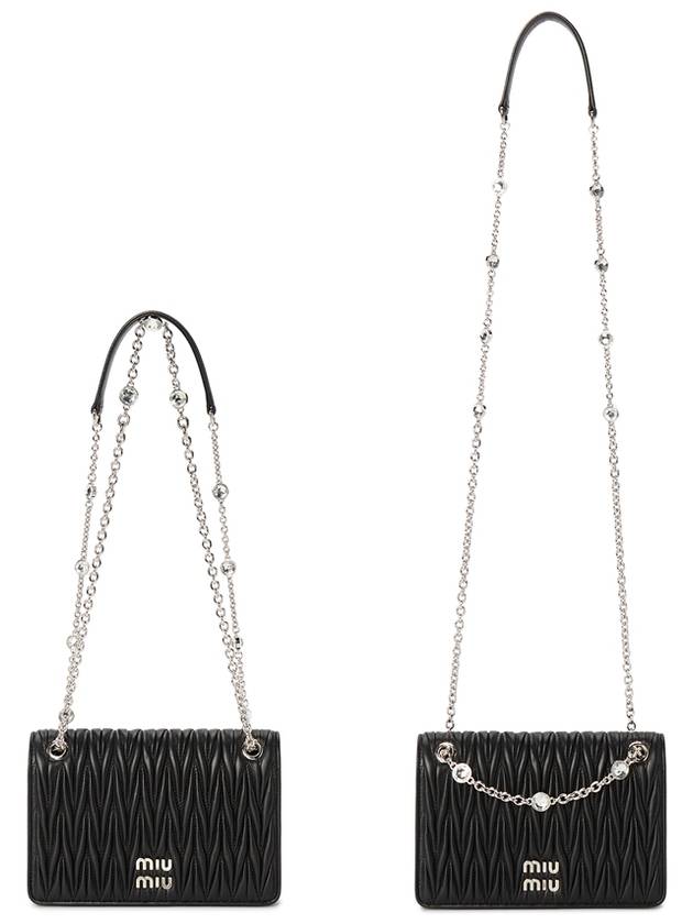 Materasse Nappa Leather Mini Bag Black - MIU MIU - BALAAN 9