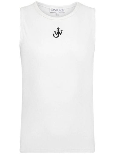 Anchor Embroidery Sleeveless White - JW ANDERSON - BALAAN 1