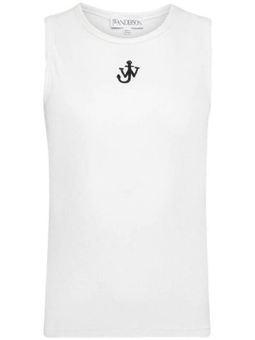 Anchor Embroidery Sleeveless White - JW ANDERSON - BALAAN 1