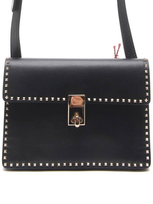 Rockstud Square Cross Bag Black - VALENTINO - BALAAN 2