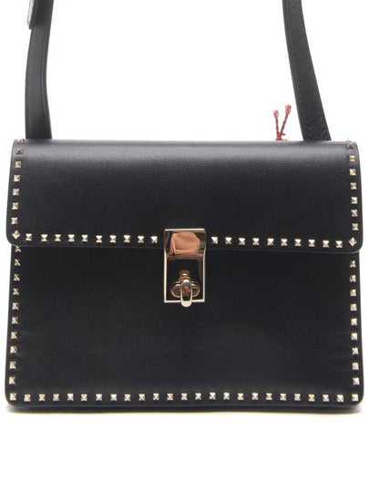 Rockstud Square Cross Bag Black - VALENTINO - BALAAN 2