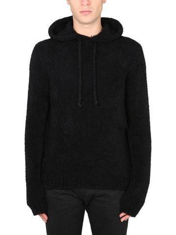 Drawstring Hoodie Black - TEN C - BALAAN 1