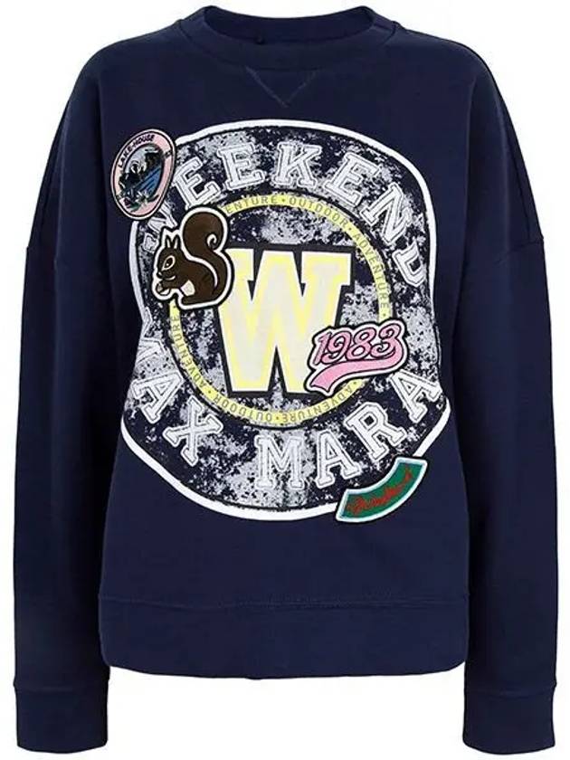 Navy Medea Sweatshirt 001 1208932 - MAX MARA - BALAAN 1