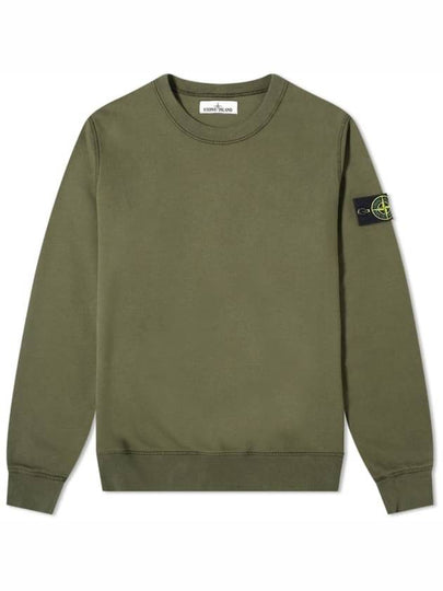 Wappen Patch Crewneck Sweatshirt Dark Green - STONE ISLAND - BALAAN 2