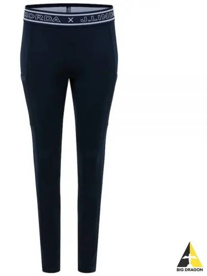 NK Logo Band Tights Leggings Navy - J.LINDEBERG - BALAAN 2