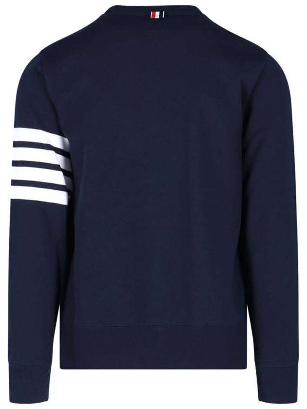 4 Bar Loopback Jersey Sweatshirt Navy - THOM BROWNE - BALAAN 4