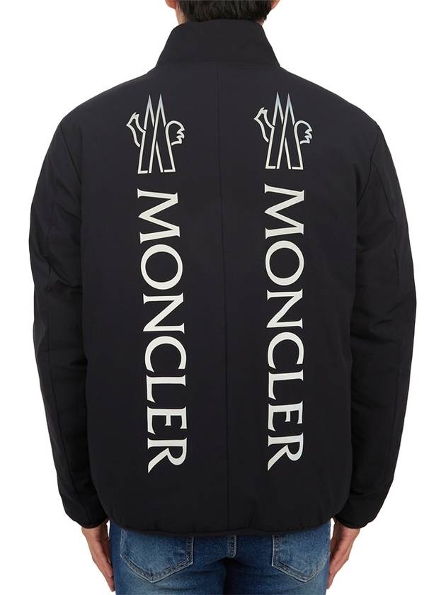 Ponset Reversible Logo Print Padding Black - MONCLER - BALAAN 7