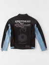 Men's Denim Jacket CMYE012F 19B25083 1001 - MARCELO BURLON - BALAAN 3