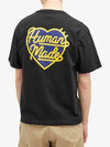Human Made Heart Badge Short Sleeve T Shirt Round Neck Black hm27cs002 - HUMAN MADE - BALAAN 3