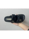 Velcro Mule Slippers Lambskin & Black 375 38 - CHANEL - BALAAN 5