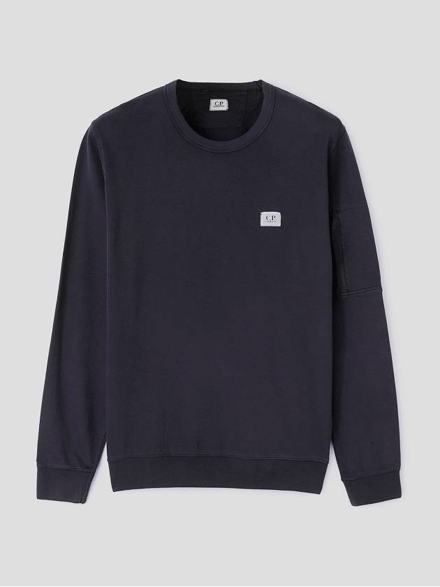 Logo Patch Sweatshirt Navy - CP COMPANY - BALAAN 2