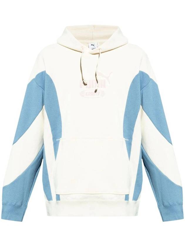 Kidsuper Logo Print Hoodie White Blue - PUMA - BALAAN 1