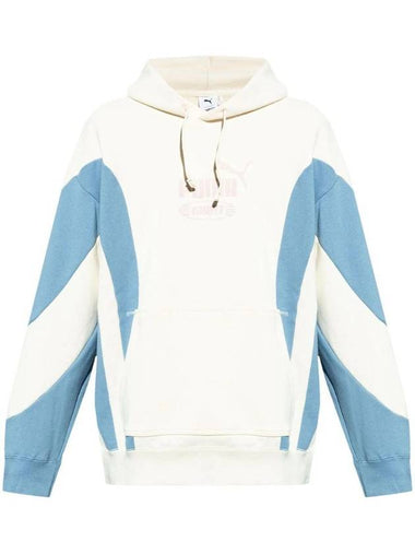 Kidsuper Logo Print Hoodie White Blue - PUMA - BALAAN 1