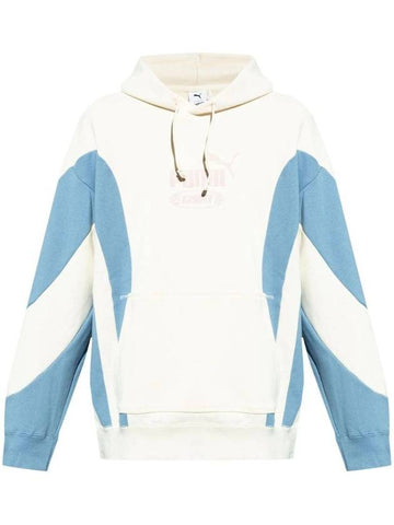 Kidsuper Logo Print Hoodie White Blue - PUMA - BALAAN 1