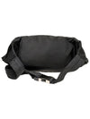 Testo Triangle Logo Nylon Belt Bag Black - PRADA - BALAAN 4