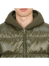 Men's Padded Wool Cardigan Dark Green - MONCLER - BALAAN 8