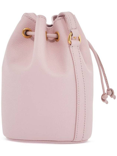 borsa a sacchetto mini in pelle rosa quarzo con tracolla regolabile - VALENTINO - BALAAN 2