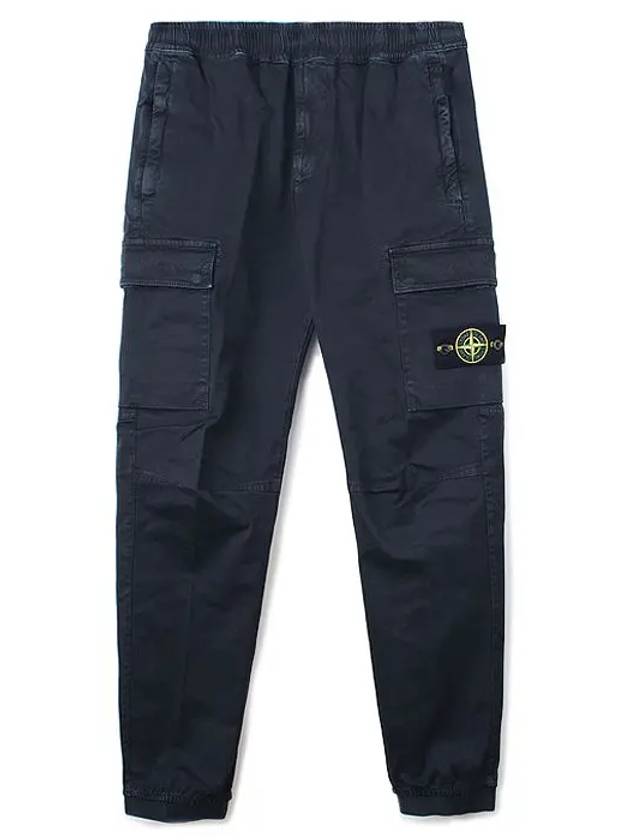 Men's Wappen Patch Straight Pants Navy - STONE ISLAND - BALAAN 2