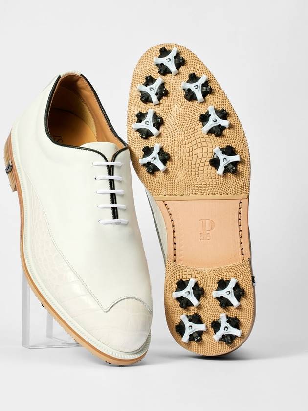 two-tone derby white golf shoes spikes - 1'S PRIME - BALAAN 2