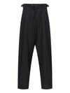 Waist Buckle Strap Straight Pants Black - BALENCIAGA - BALAAN 2