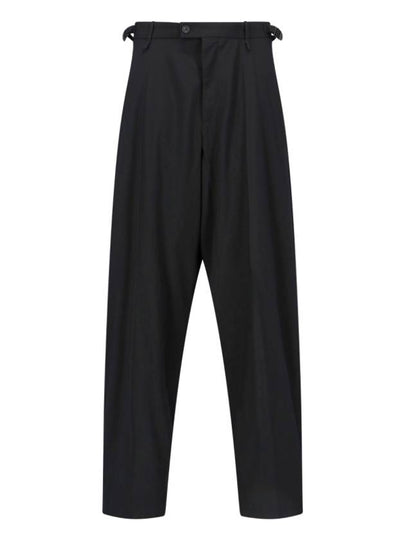 Waist Buckle Strap Straight Pants Black - BALENCIAGA - BALAAN 2