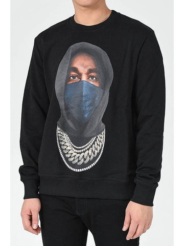 NUW21253 Mask Sweatshirt Black 009 - IH NOM UH NIT - BALAAN 1