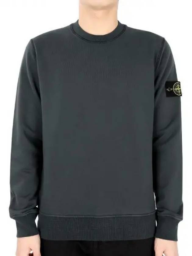 Wappen Patch Crew Neck Sweatshirt Charcoal - STONE ISLAND - BALAAN 2