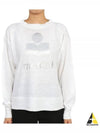 Klowia Logo Print Linen Sweatshirt White - ISABEL MARANT - BALAAN 2