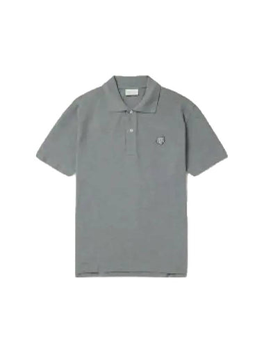 Bold Fox Head Patch Comfort Polo Shirt Grey - MAISON KITSUNE - BALAAN 1