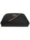 Gancini Leather Shoulder Mini Bag Black - SALVATORE FERRAGAMO - BALAAN 2