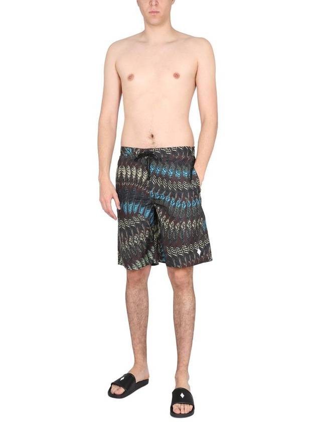 23 ss Logo Print Boxer Swimsuit CMFA008S23FAB0016055 B0040298726 - MARCELO BURLON - BALAAN 3