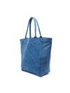 Yenky Embroidered Logo Large Shopper Tote Bag Blue - ISABEL MARANT - BALAAN 3