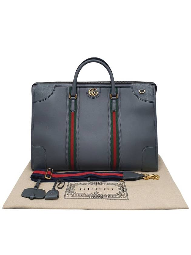 715773 Bauletto extra large canvas double bag tote strap - GUCCI - BALAAN 9