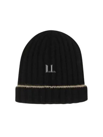 Cashmere Logo Beanie Black - BRUNELLO CUCINELLI - BALAAN 2