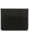 Triangle Logo Saffiano Leather Card Wallet Black - PRADA - BALAAN 4