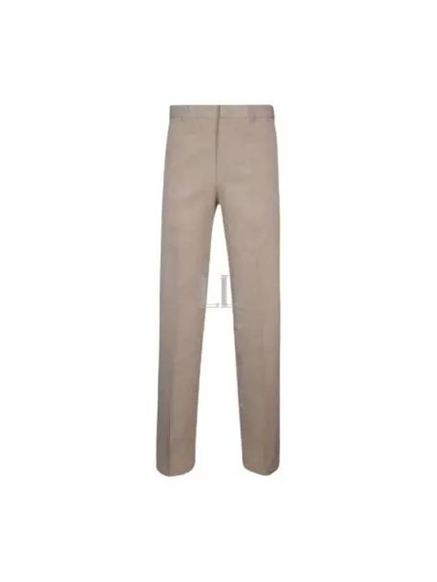 Parley Ocean Plastic Cotton Blend Twill Straight Pants Beige - DIOR - BALAAN 2