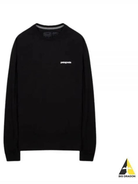 P 6 Responsibili Long Sleeve T-Shirt Black - PATAGONIA - BALAAN 2