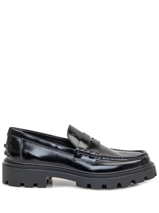 Leather Penny Loafers Black - TOD'S - BALAAN 2