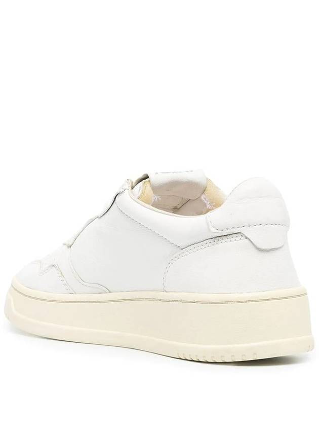 Medalist Goatskin Low Top Sneakers White - AUTRY - BALAAN 3