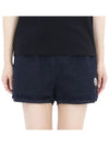 24 S S Women's Logo Patch Cotton Short Pants Navy 2B00007 597NZ 778 - MONCLER - BALAAN 1