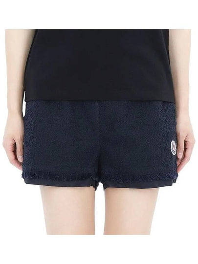 24 S S Women's Logo Patch Cotton Short Pants Navy 2B00007 597NZ 778 - MONCLER - BALAAN 2