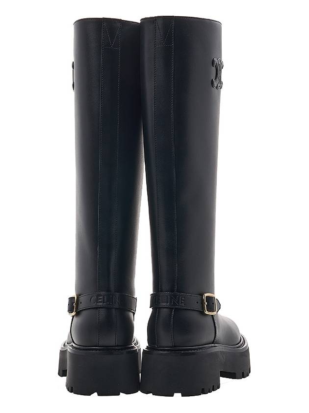 Bulky Calfskin High Long Boots Black - CELINE - BALAAN 5