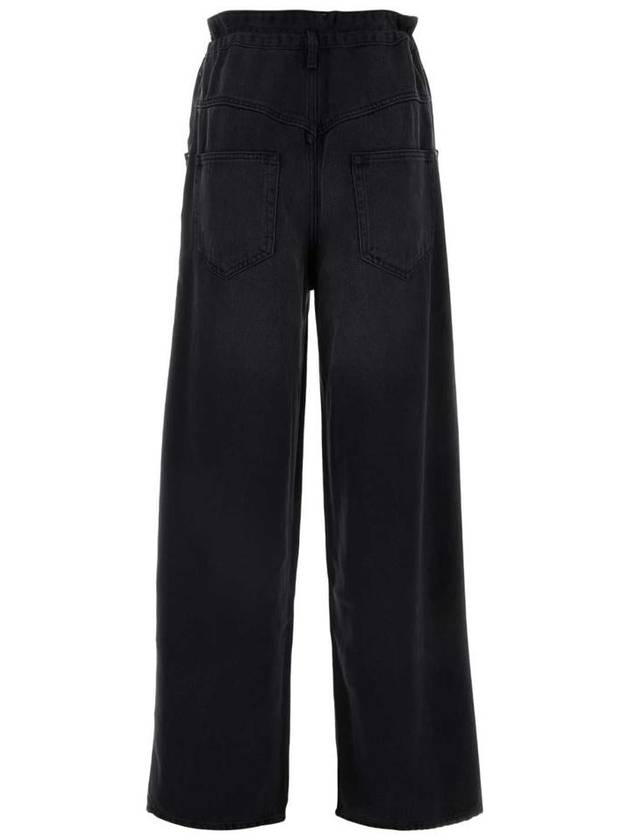 Denim Straight Pants PA0277FAB1H07I 02FK BLACK - ISABEL MARANT - BALAAN 3